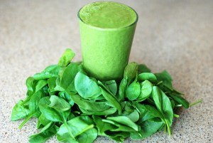 Grüner Smoothie - aus grünem Blattgemüse